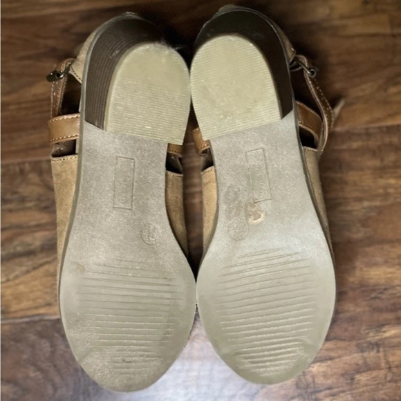 Makalu Tan Peep Toe Booties Size 7.5 - Picture 4 of 4